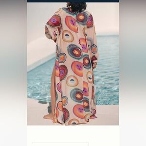 Colorful Patterned Swim Cover-Up
